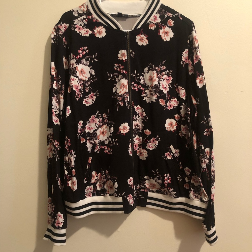 Torrid Floral Bomber Jacket